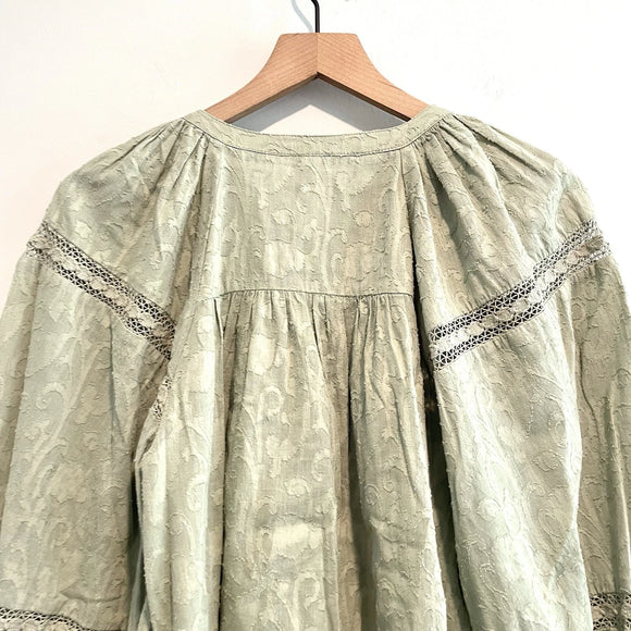 Lace Button Down Top