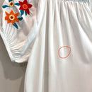 Floral Embroidered Smocked Top-11
