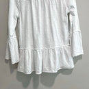 V-Neck Tiered Ruffle Hem Top-12