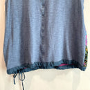 Velvet Sleeveless Drawstring Top-13