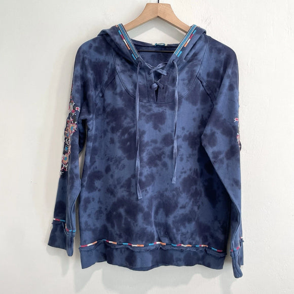 Embroidered Tie Dye Hoodie and Jogger Set