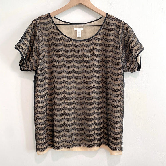 Lace Overlay Top