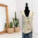 Camo Ruffle Flutter Top-1