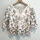 Eyelet Scalloped Trim Top-2