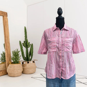 Striped Button Down Top