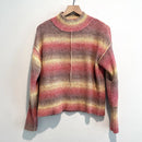 Striped Mock Neck Sweater-2