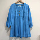 Long Sleeve Denim Babydoll Dress-2