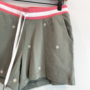 Daisy Embroidered Pajama Shorts-2