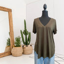 Short Sleeve V-Neck Tee-1