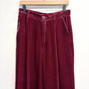 Velvet Wide Leg Pants-2