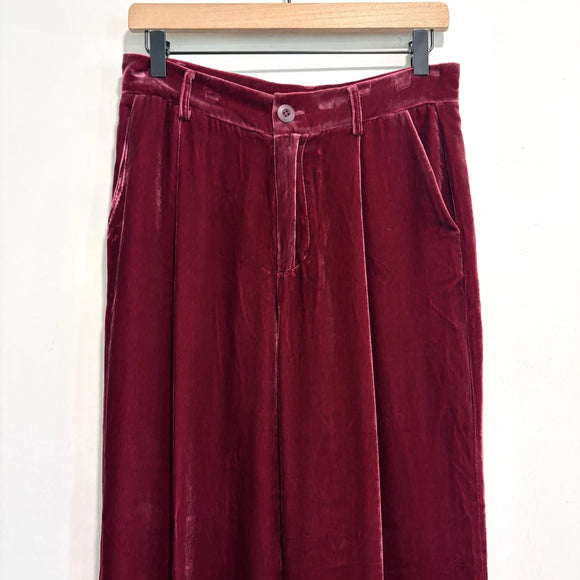 Velvet Wide Leg Pants