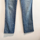Cut Off Frayed Waist Bootcut Jeans-3