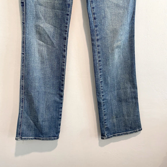 Cut Off Frayed Waist Bootcut Jeans