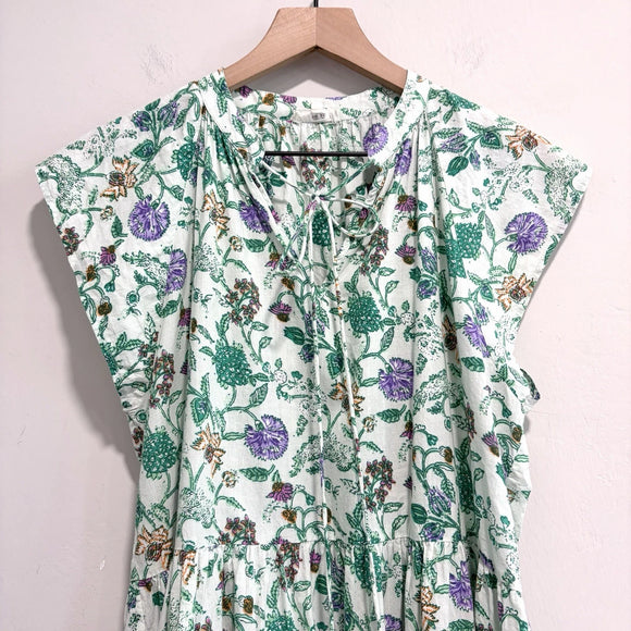 Floral Tassel Cotton Dress