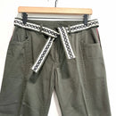 Lace-Up Ankle Embroidered Beaded Pants-2