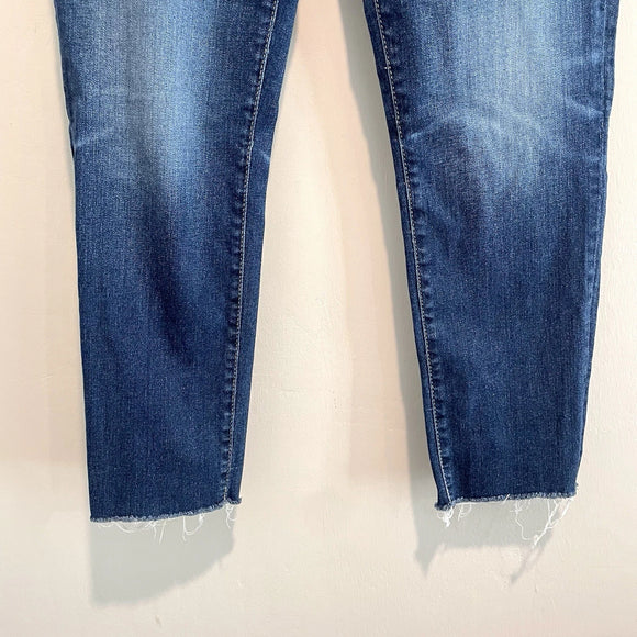 Cigarette Crop Cut Off Jeans