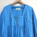 Long Sleeve Denim Babydoll Dress-3