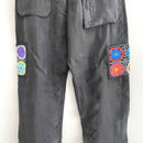 Granny Crochet Belted Pockets Pants-3