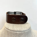 Leather Crystal Cuff Bracelet-3