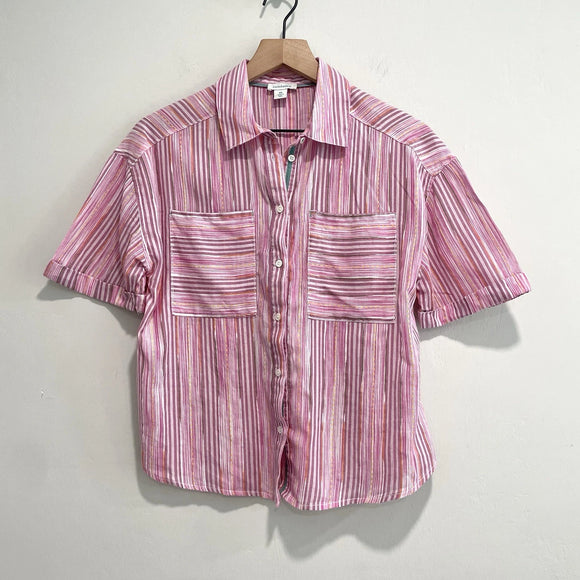 Striped Button Down Top