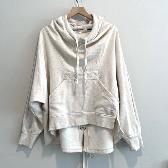 Hooded Lace Up Back Sweatshirt