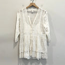 Silk Embroidered Eyelet Lined Top-2