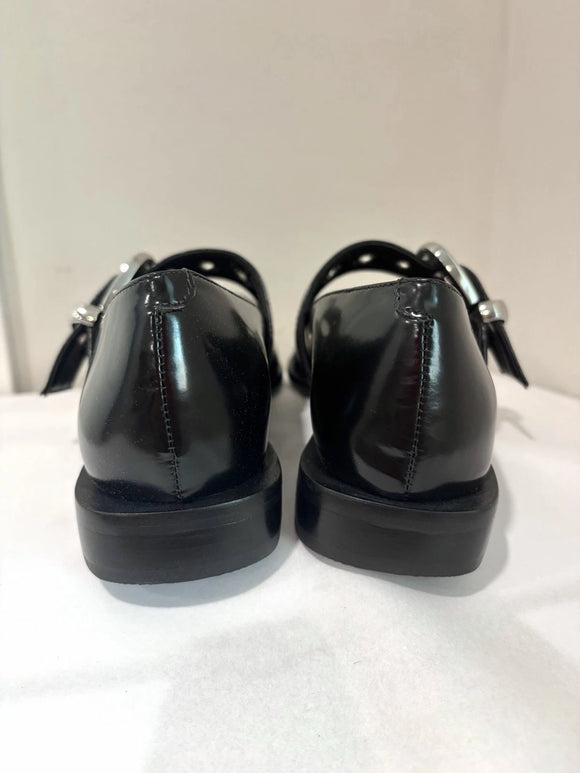Moto Mary Jane Grommet Flats