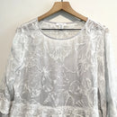 Silk Embroidered Ruffle Lined Top-3