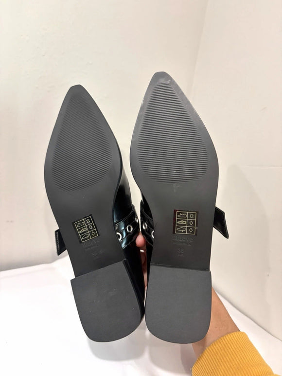 Moto Mary Jane Grommet Flats