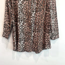 Leopard Silk Button Down Tunic-4