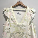 Camo Ruffle Flutter Top-3