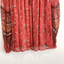 Paisley Smocked Sleeve Blouse-4