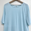 Short Sleeve Pleated Hemline Top-3