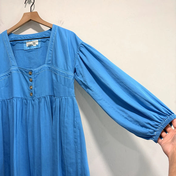 Long Sleeve Denim Babydoll Dress
