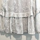 Silk Embroidered Ruffle Lined Top-4