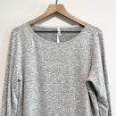 2PC Long Sleeve Top Pull On Lace Trim Shorts-3