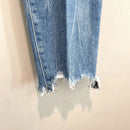 Raw Step Hem Skinny Jeans-4