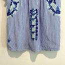 Floral Embroidered Striped Top-4