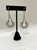 Beaded U Shape Earrings-4