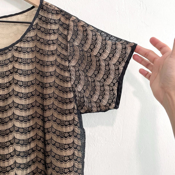 Lace Overlay Top