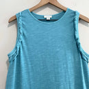 Ruffle Lace Trim Tank Dress-3