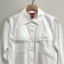Scalloped Trim Button Down Top-3