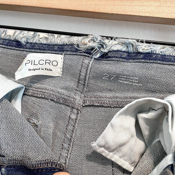 Cut Off Frayed Waist Bootcut Jeans