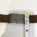 Leather Crystal Cuff Bracelet-5