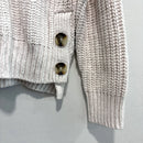Mock Neck Side Button Chunky Sweater-5
