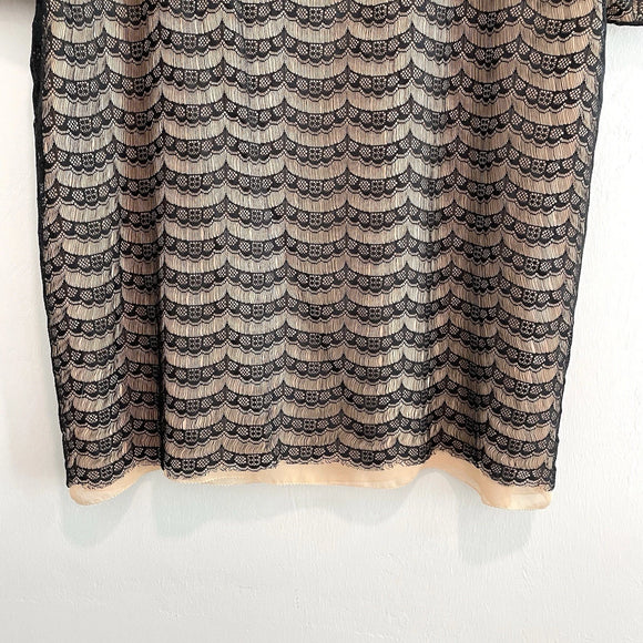 Lace Overlay Top