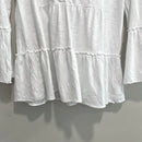 V-Neck Tiered Ruffle Hem Top-4