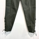 Lace-Up Ankle Embroidered Beaded Pants-4