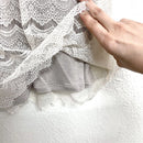 Mock Neck Lace Top-5