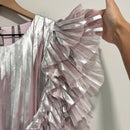 Foil Pleated Overlay Top-5